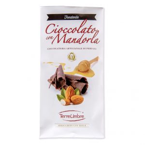 TAVOLETTA DI CIOCCOLATO CON MANDORLA – 100 Gr.