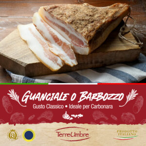 GUANCIALE O BARBOZZO – MEZZO SOTTOVUOTO 620 Gr.